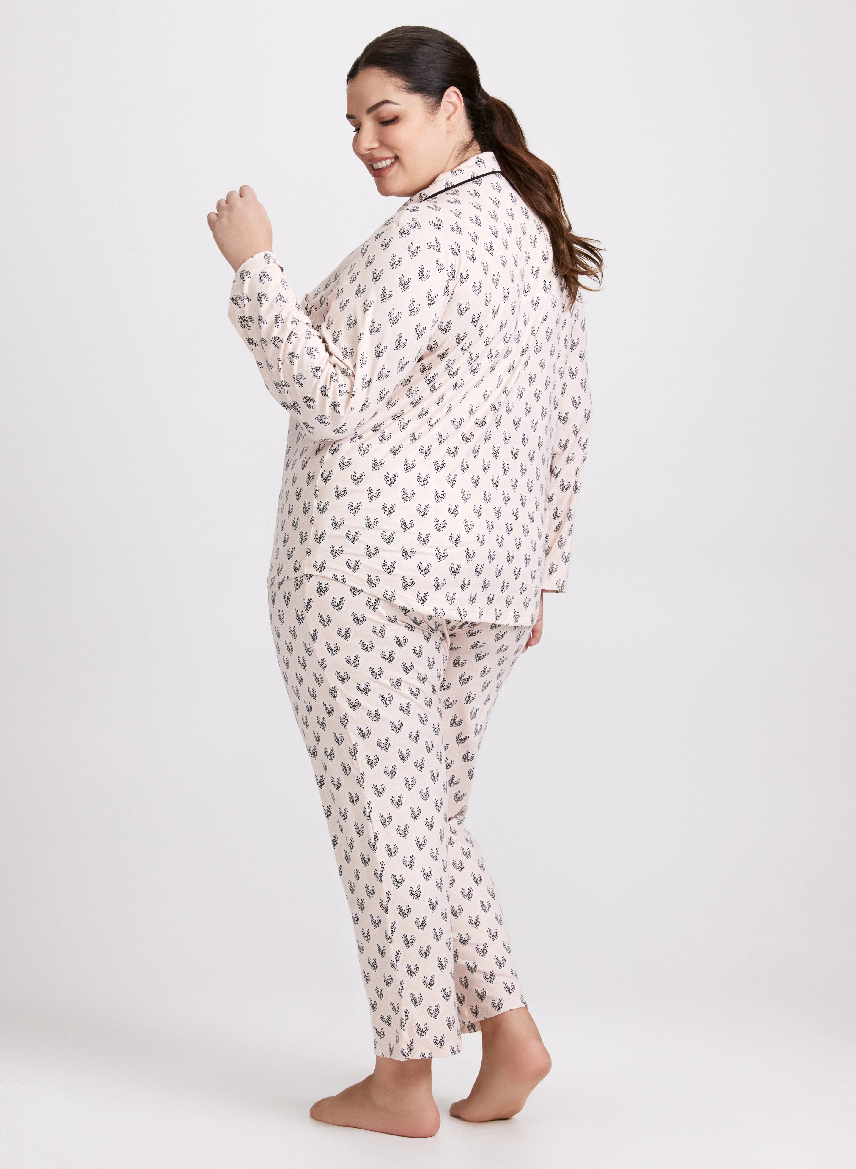 Leopard Heart Pyjama Set