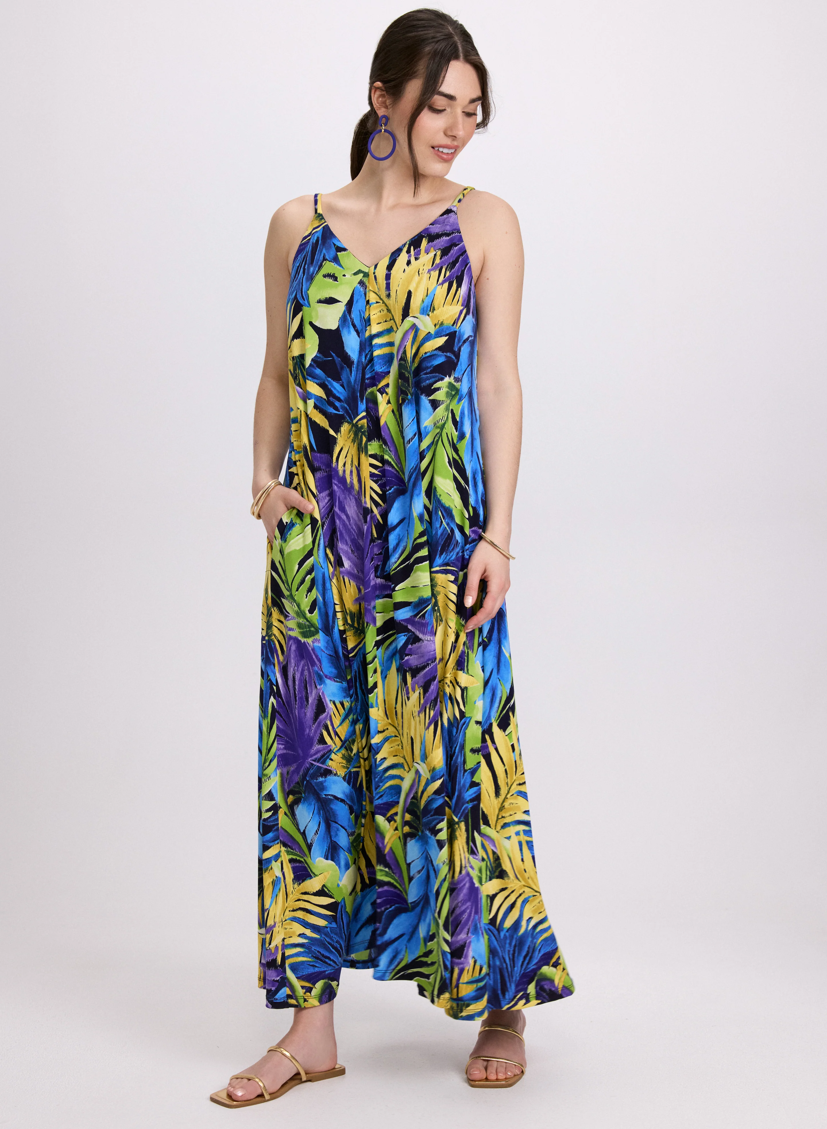 Tropical Print Dress