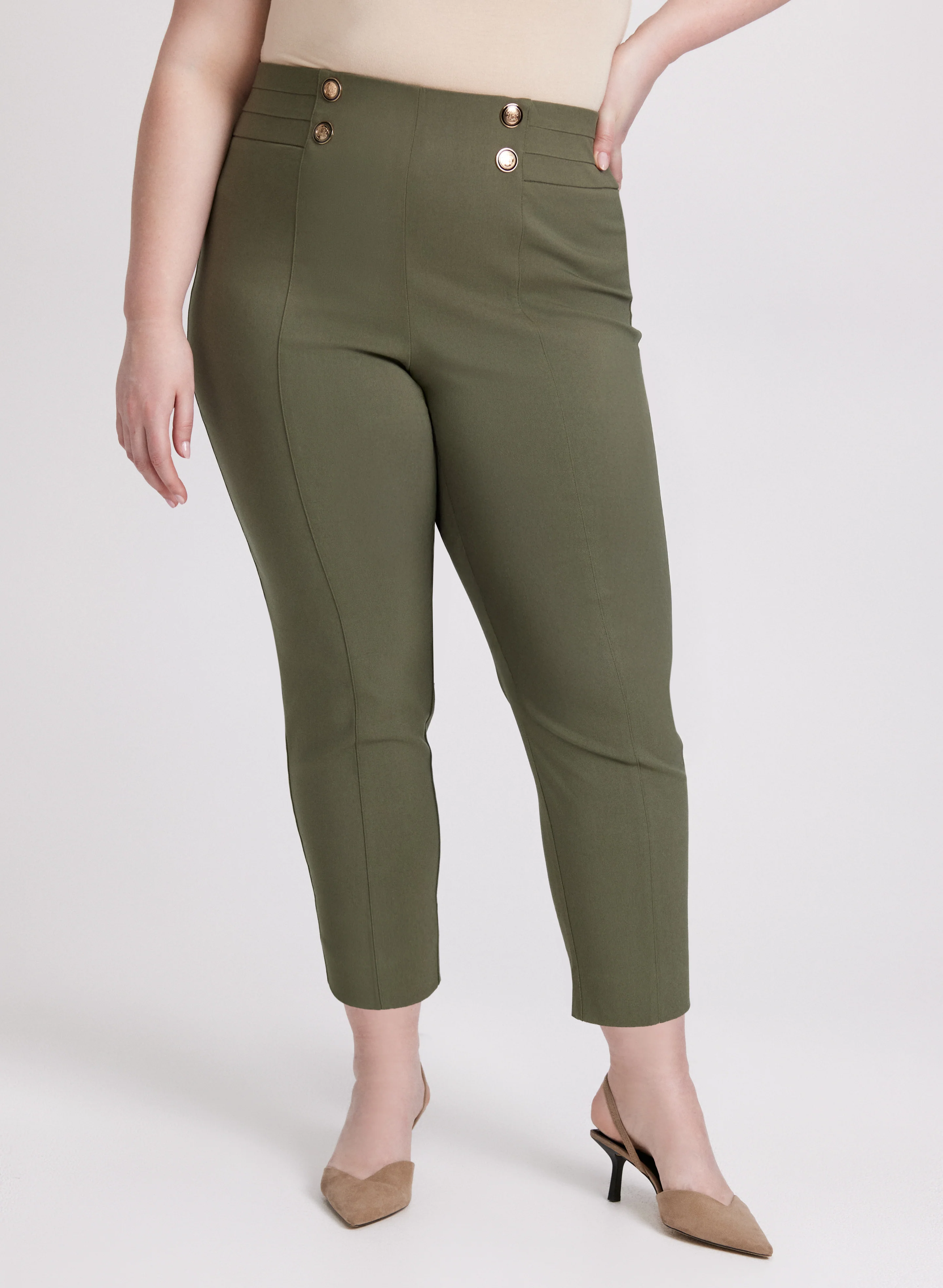 Sofia Slim-Leg Pants - Short