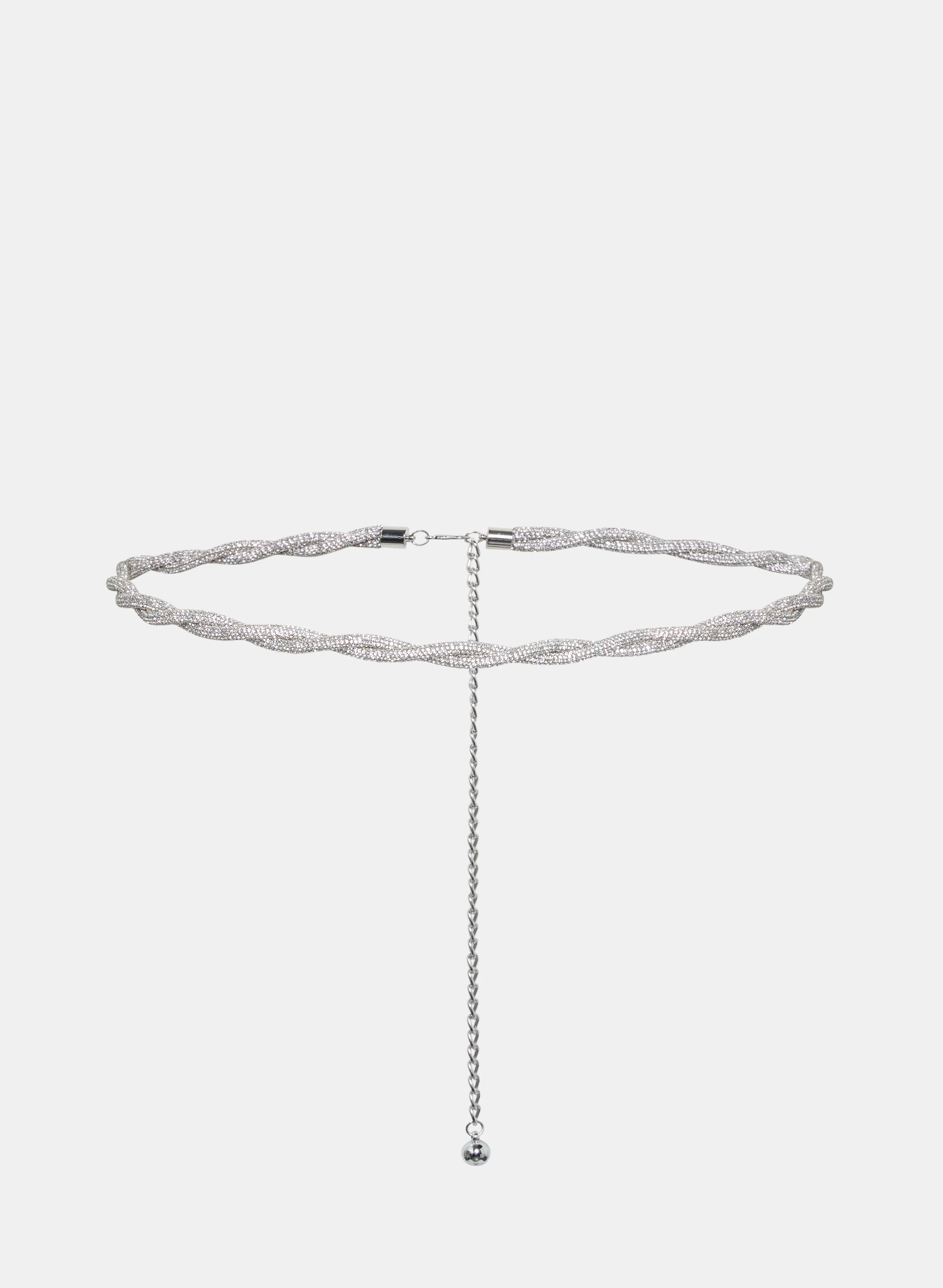 Twisted Crystal Tube Belt - Plus