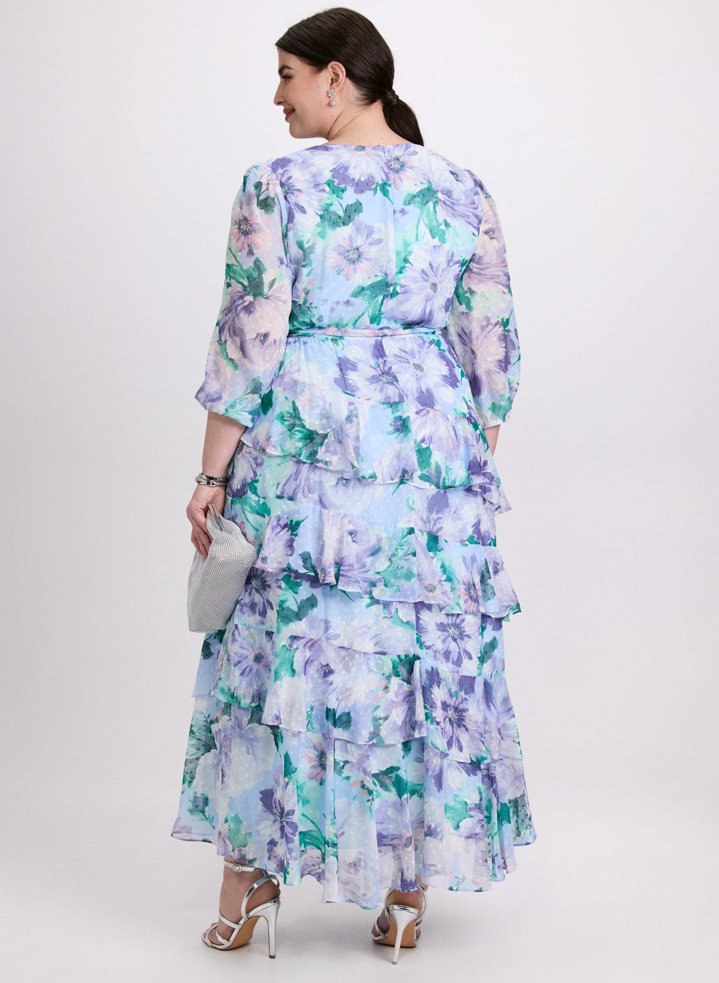 Tiered Floral Dress