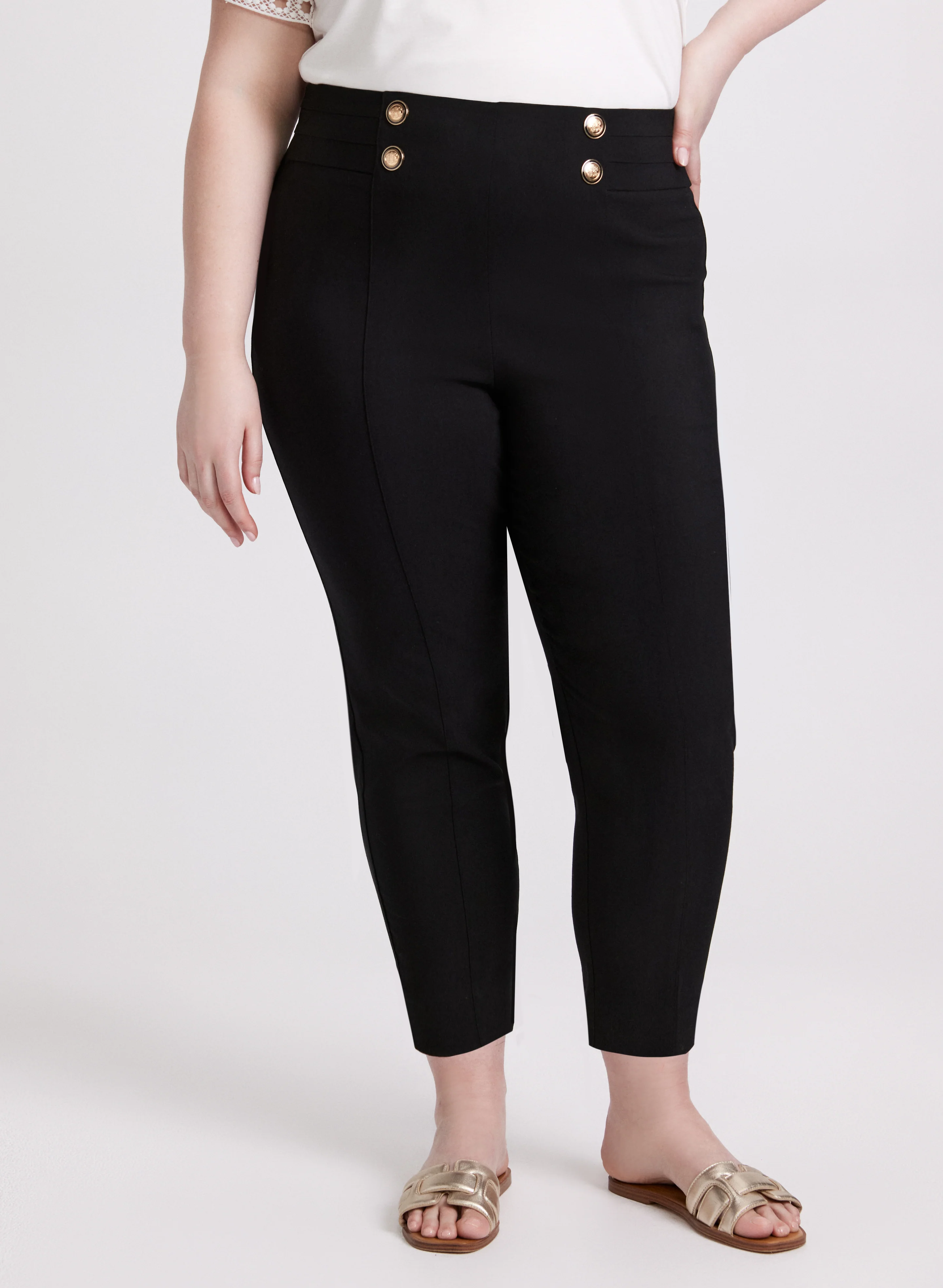 Sofia Slim-Leg Pants - Short