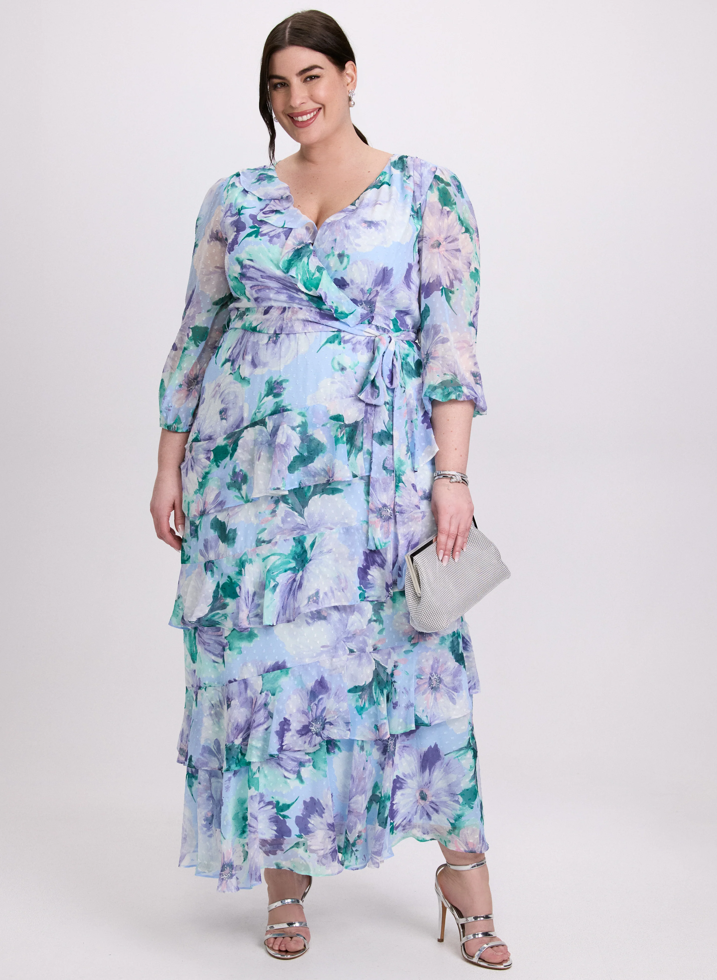 Tiered Floral Dress