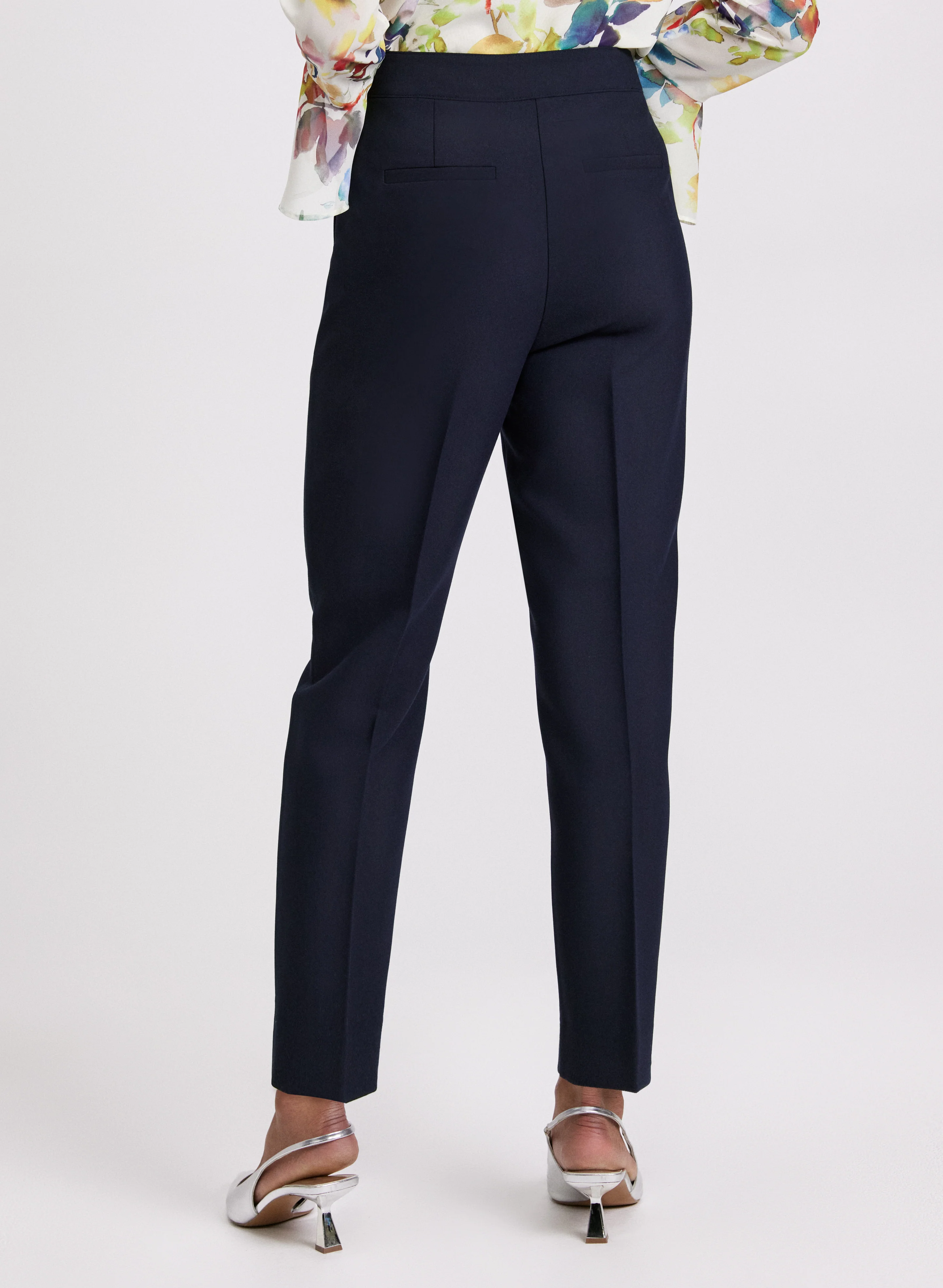 Emma Seamed Slim-Leg Pants