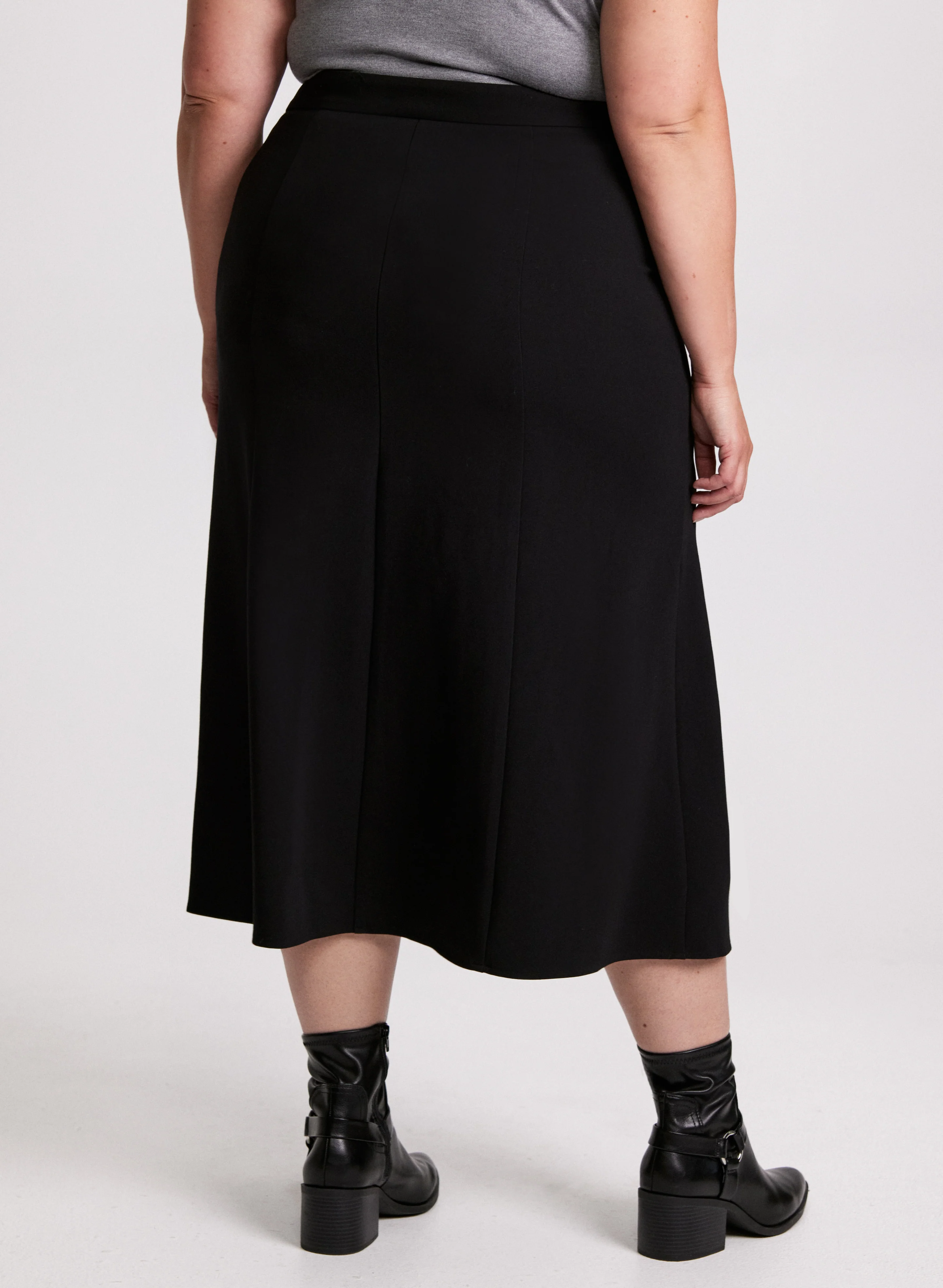 Panel Insert Midi Skirt