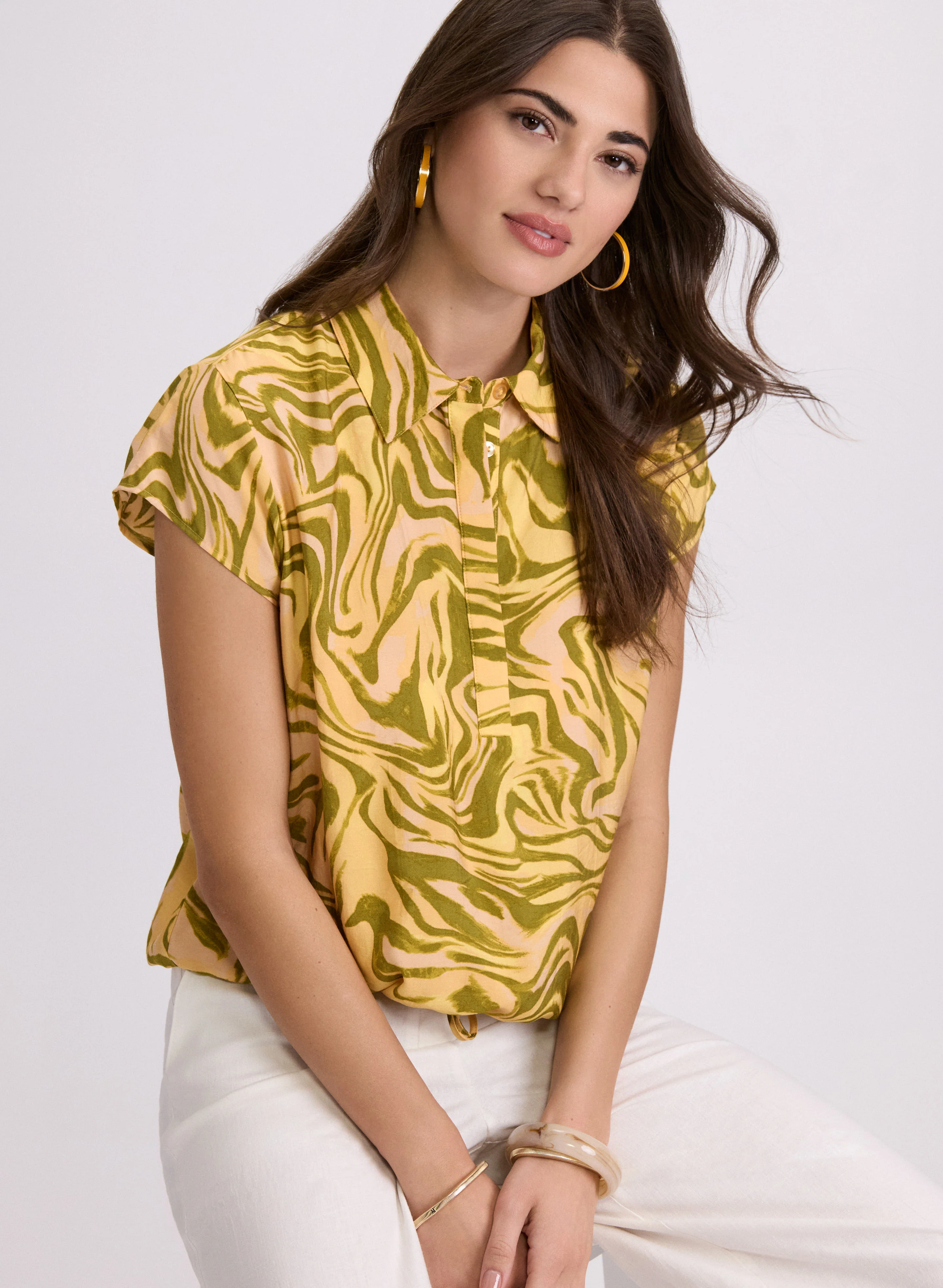 Cap Sleeve Blouse