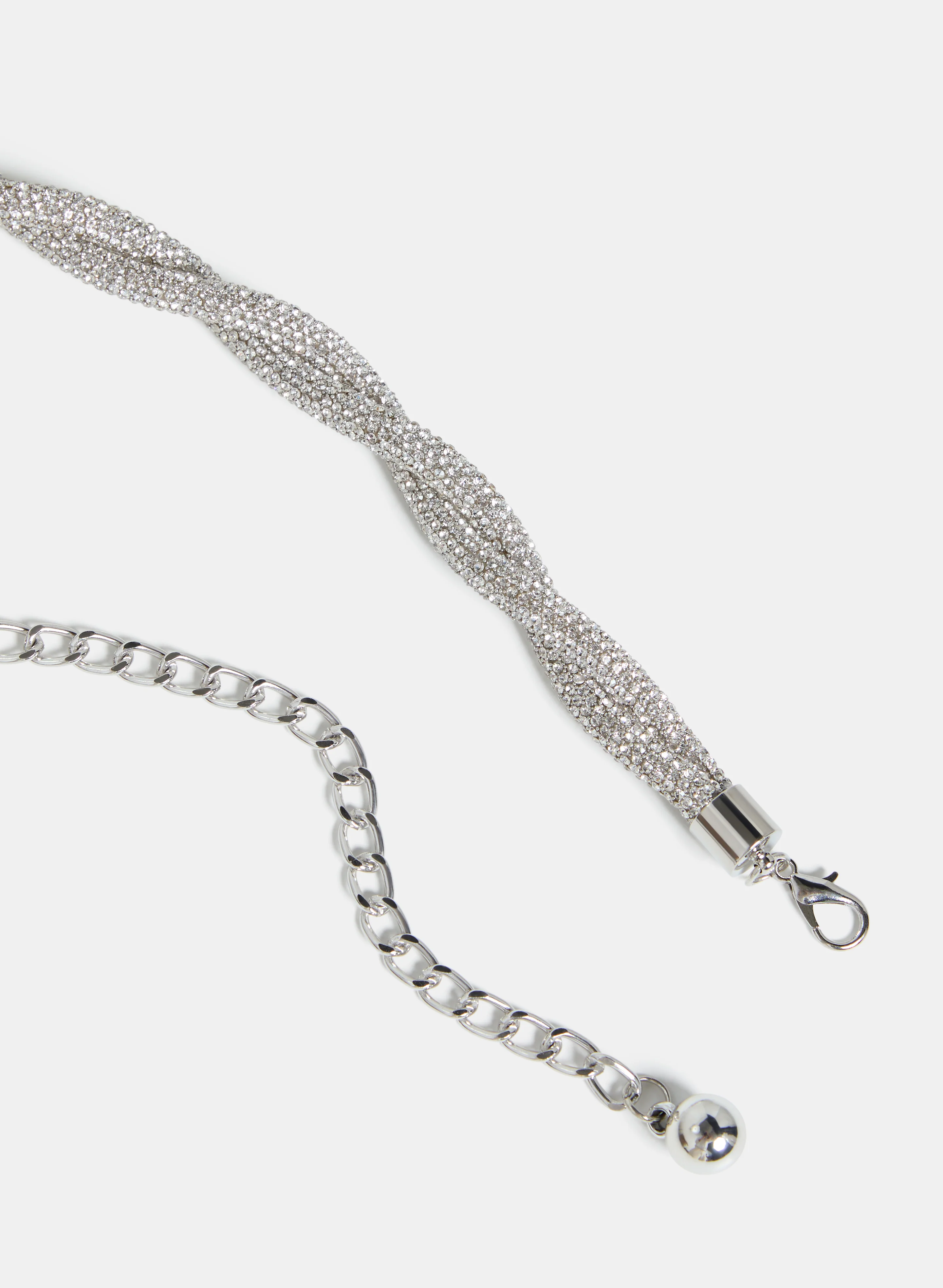 Twisted Crystal Tube Belt - Plus