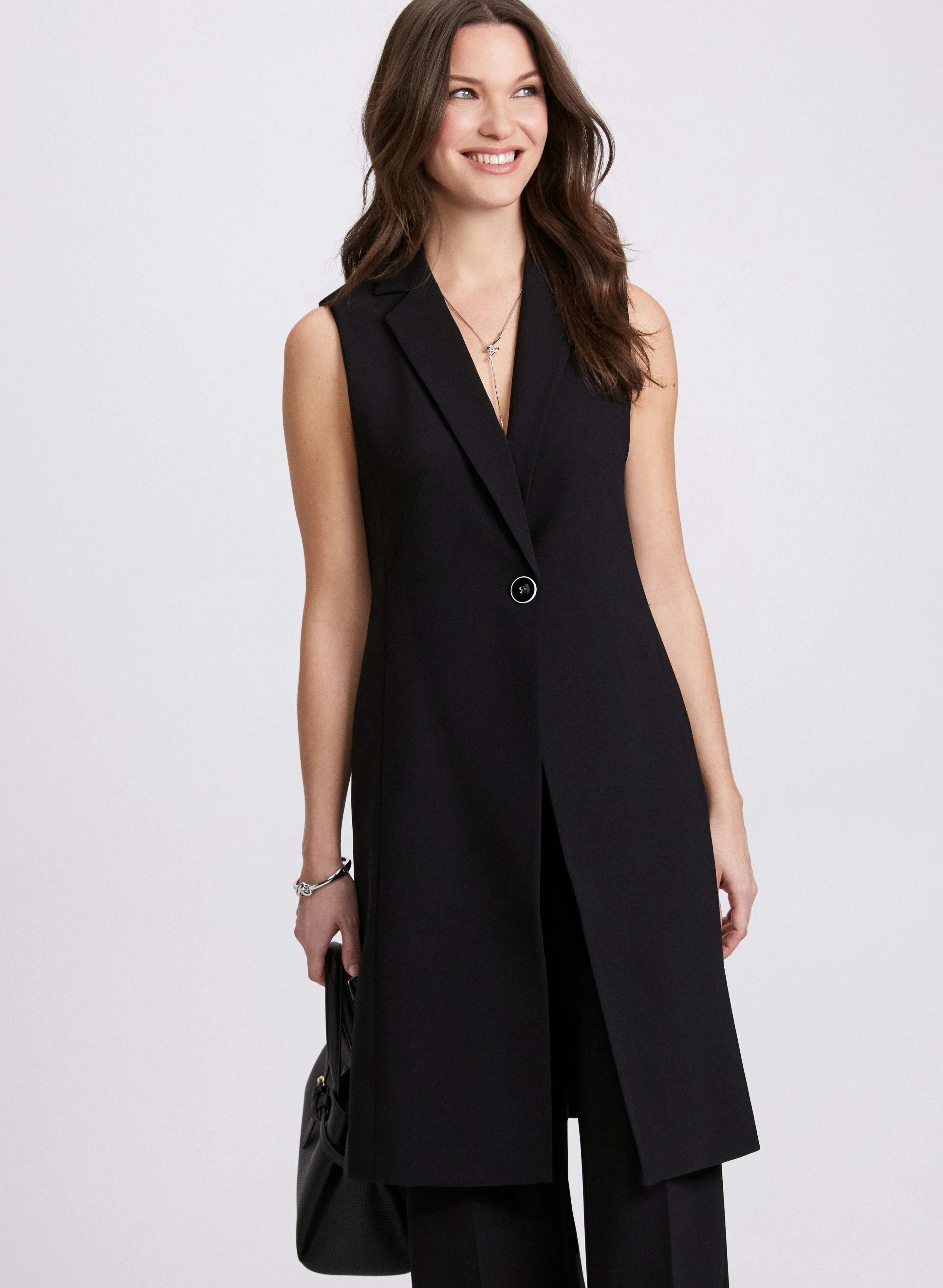 Long Buttoned Vest