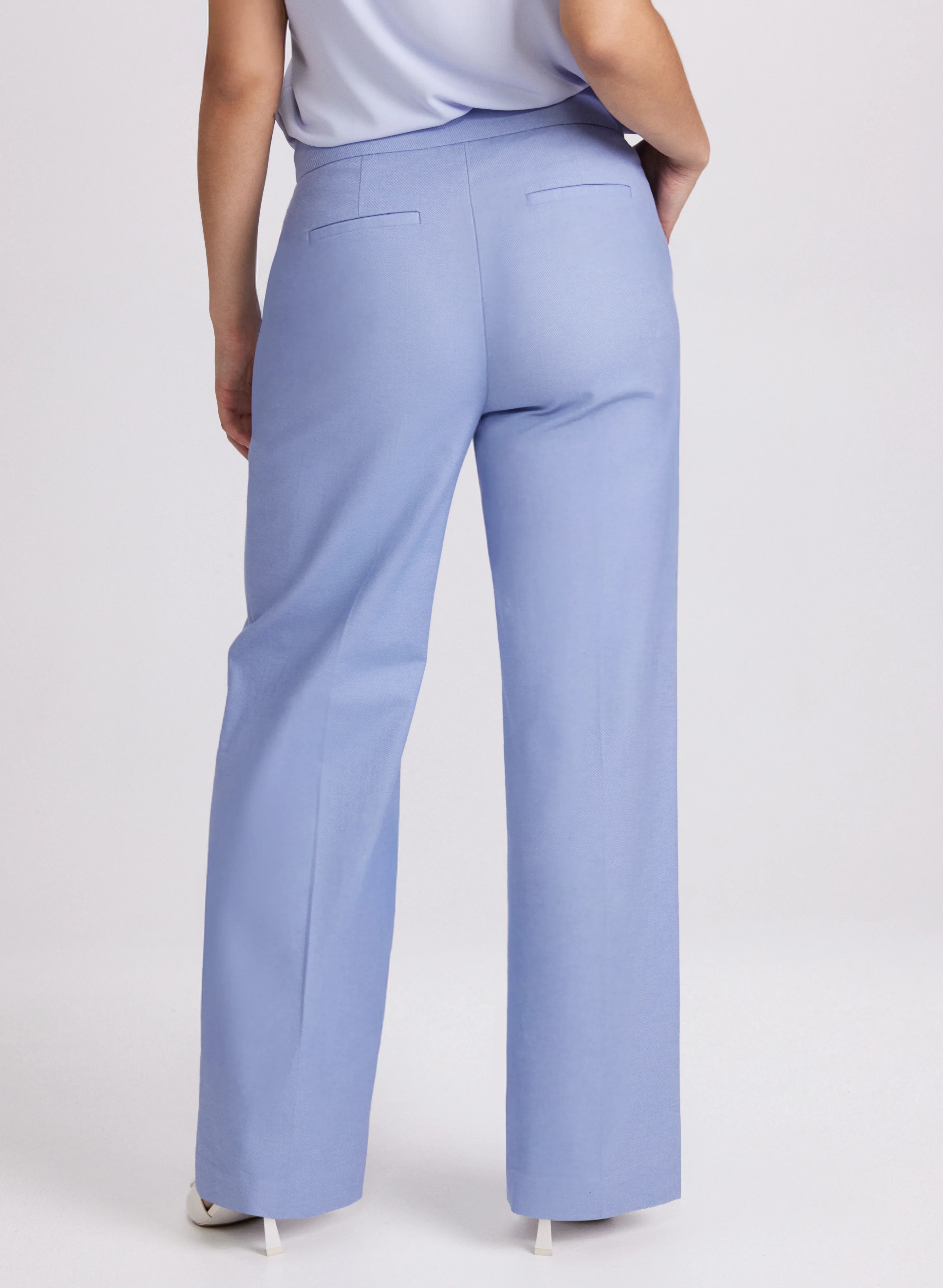 Olivia Chambray Wide-Leg Pants