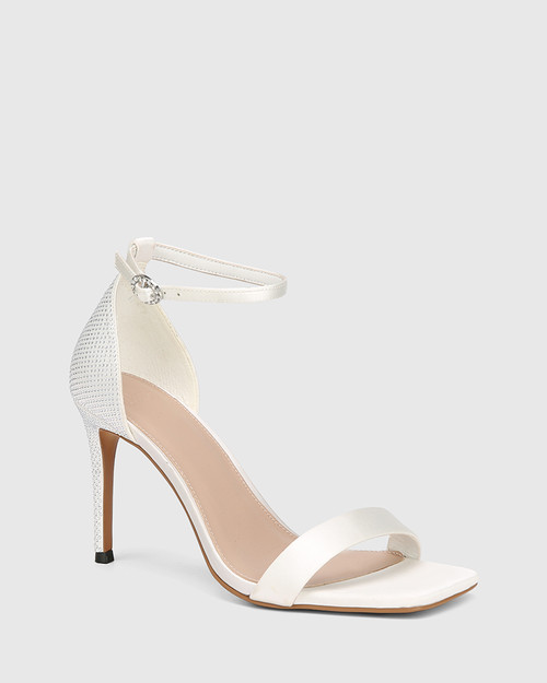Yessica Ivory Recycled Satin Stiletto Heel