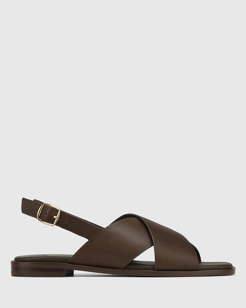Deon Espresso Leather Sandal