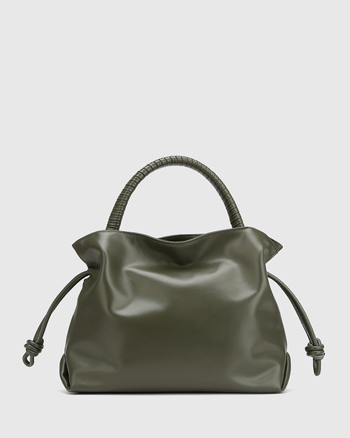 Stelli Olive Green Leather Handbag