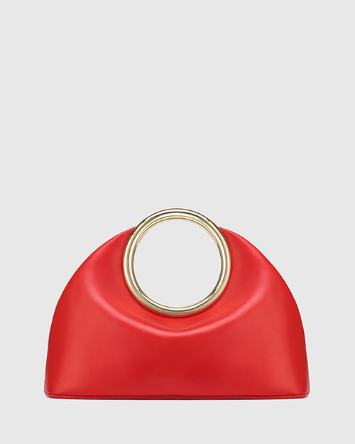 Cloe Radiant Red Leather Handbag