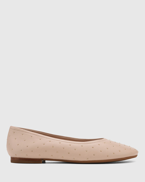 Amadi Ballet Pink Leather Ballet Flat