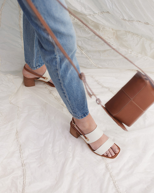 Tassie Dark Cognac Leather Handbag