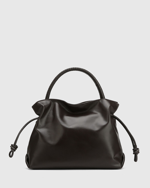 Stelli Espresso Leather Handbag