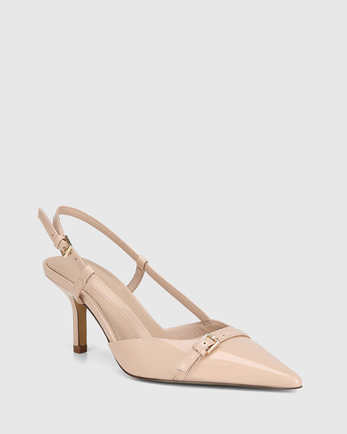 Lara Ballet Pink Patent Leather Slingback