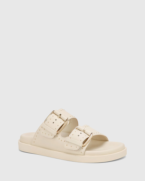Caprice Vintage Ivory Leather Flatform