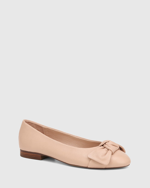 Ariana Ballet Pink Leather Ballet Flat