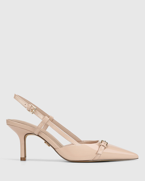 Lara Ballet Pink Patent Leather Slingback