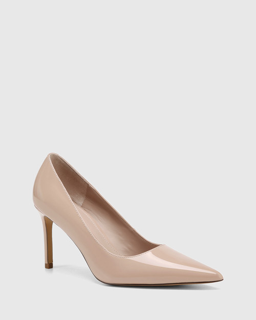 Sky New Flesh Patent Leather Pump