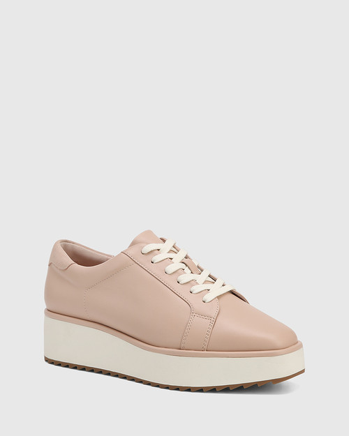 Hawthorn Ballet Pink Leather Flatform