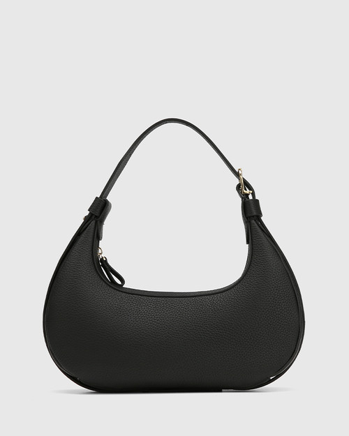 Ferne Black Leather Handbag