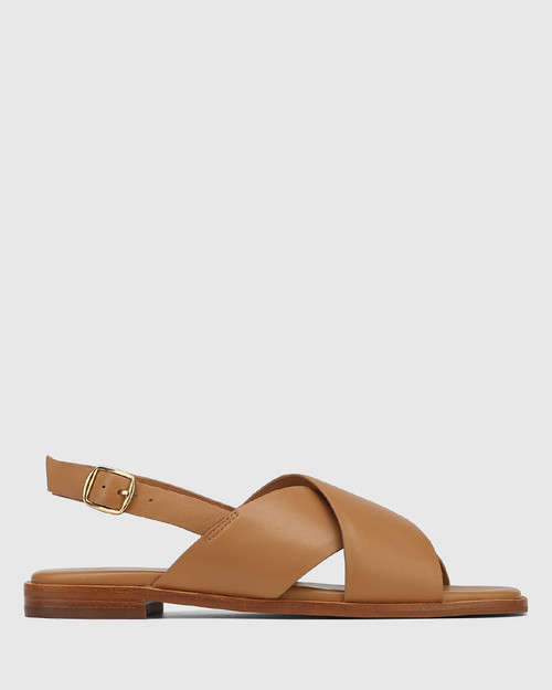 Deon Dark Sand Leather Sandal