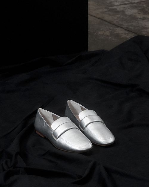 Antic Silverware Metallic Leather Loafer