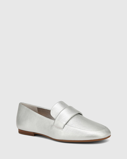 Antic Silverware Metallic Leather Loafer