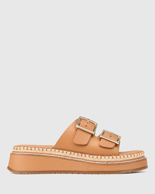 Dream Dark Sand Leather Flatform