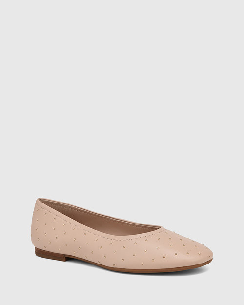 Amadi Ballet Pink Leather Ballet Flat
