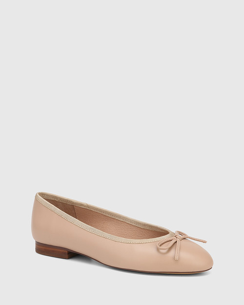 Agnessa New Flesh Leather Ballet Flat