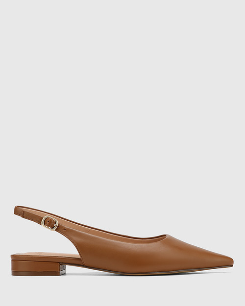 Mera Havana Tan Leather Slingback