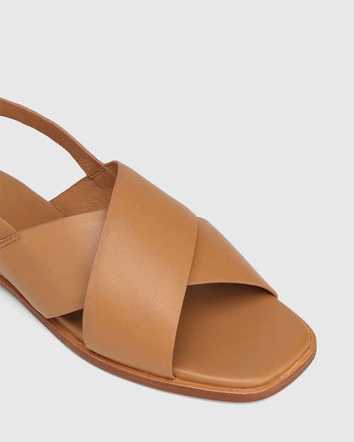Deon Dark Sand Leather Sandal