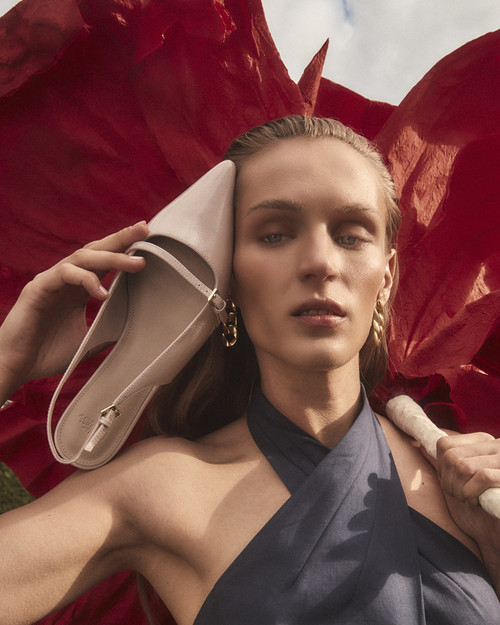 Maria Ballet Pink Crinkle Patent Leather Slingback