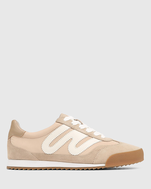 Exceed Taupe Leather Sneaker