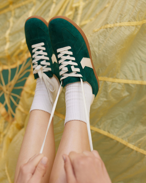 Blaze Emerald Suede Leather Sneaker