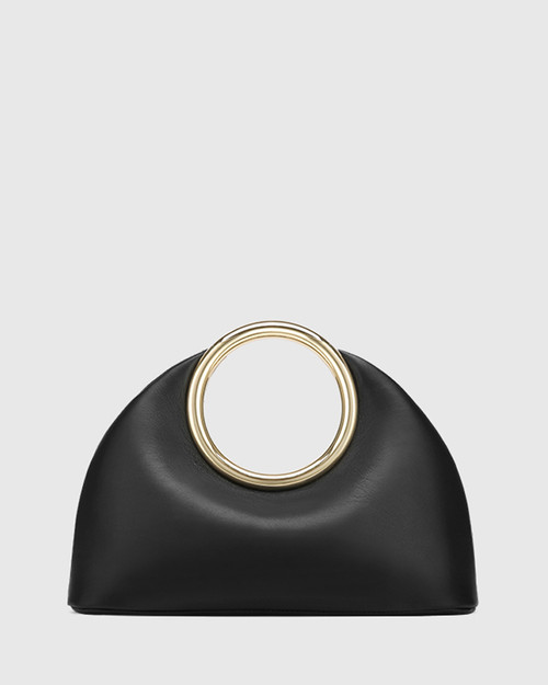 Cloe Black Leather Handbag