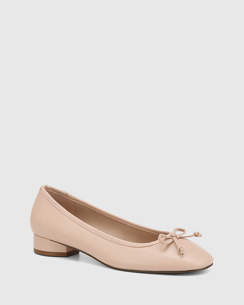 Belle Ballet Pink Leather Pump