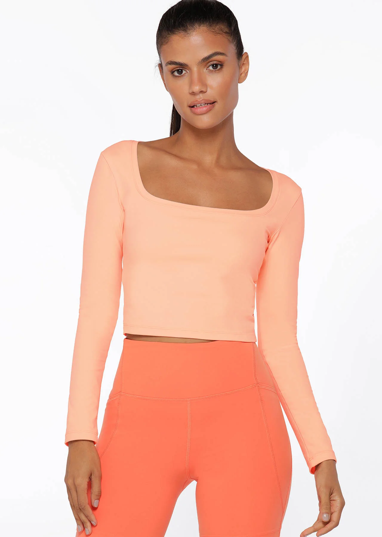 Aloe Vera Cropped Long Sleeve Top