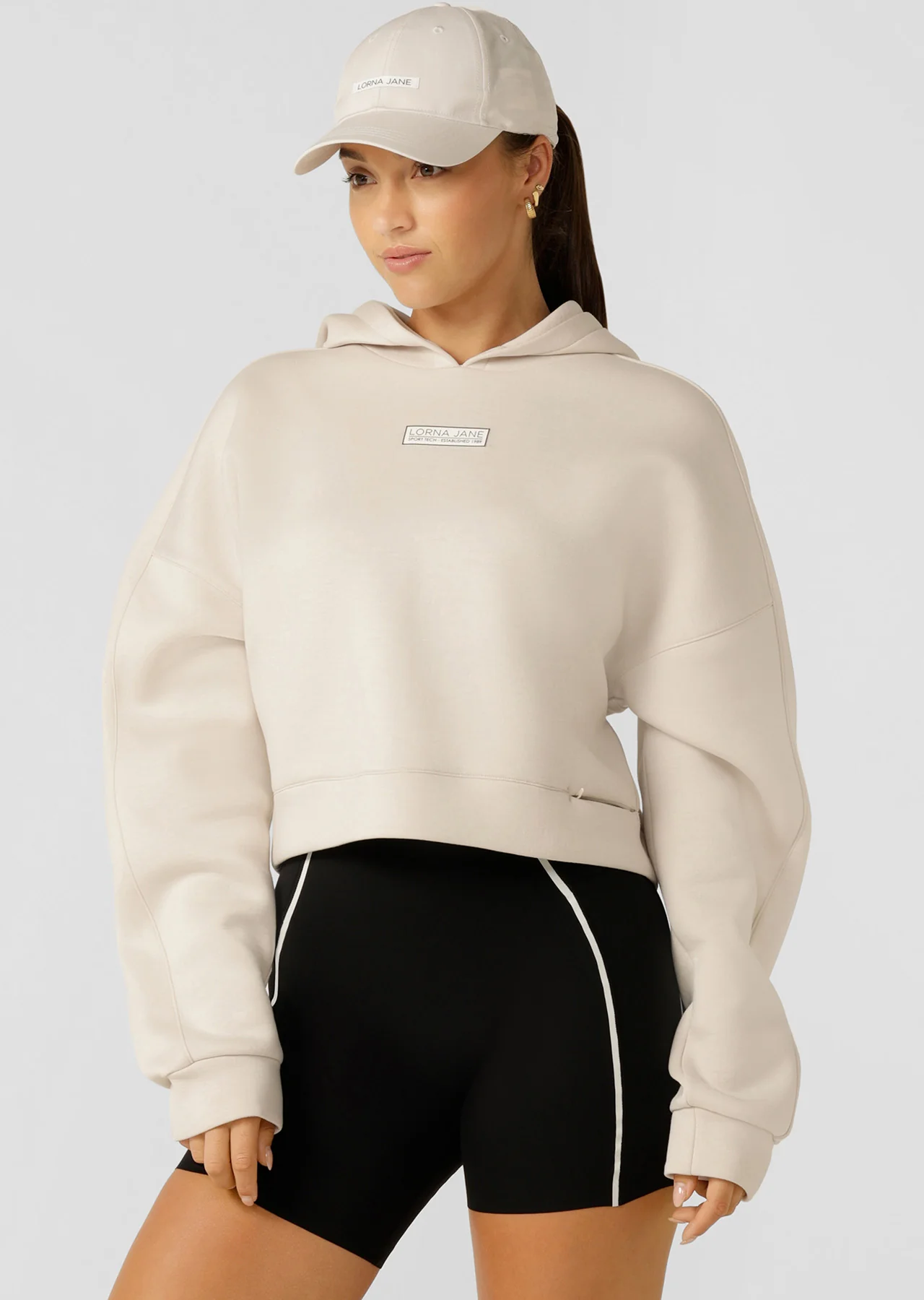 All Hours Secret Pocket Cropped Hoodie