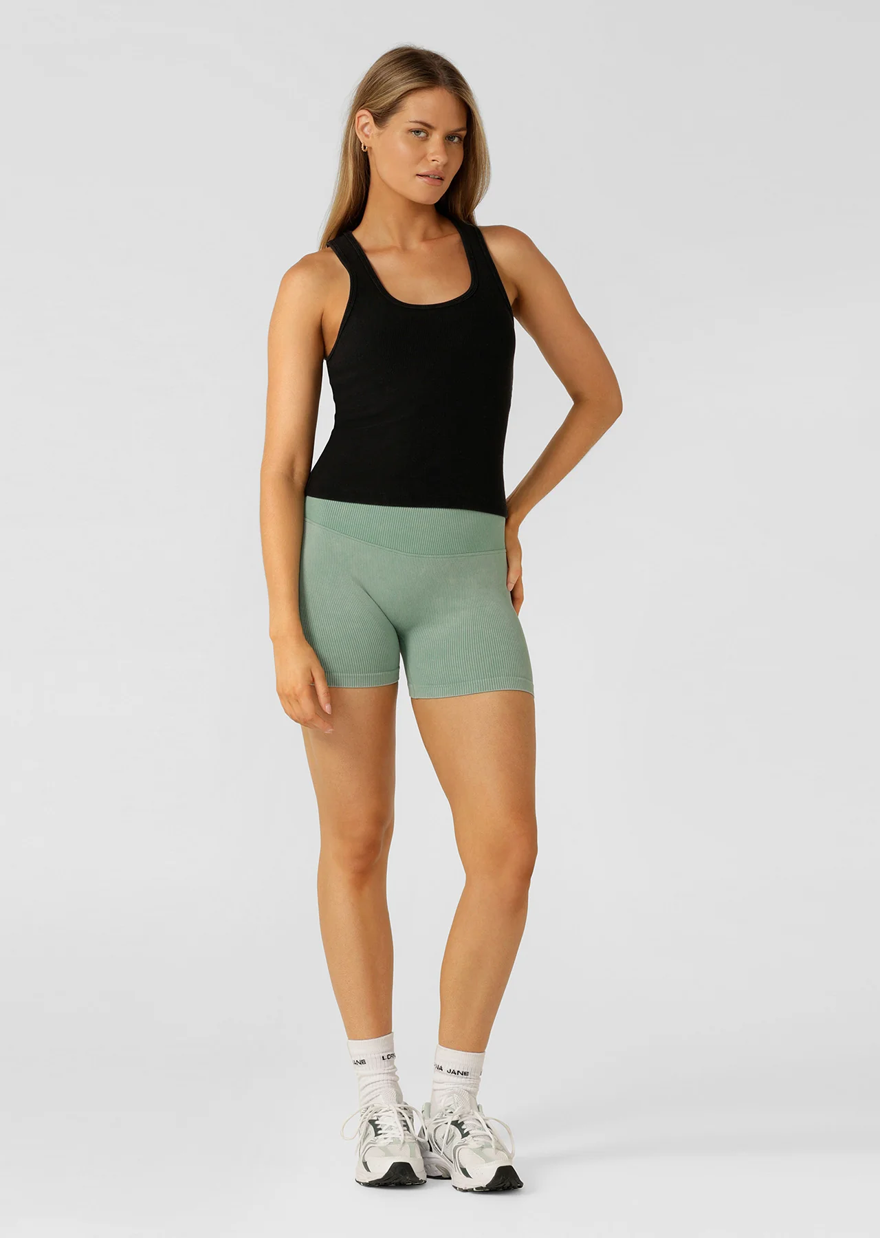 Scoop Neck Washed Rib Tank