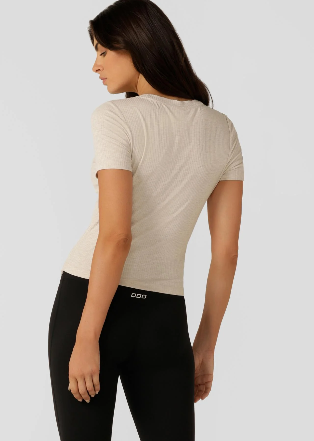 Easy Adjust Rib Short Sleeve Top
