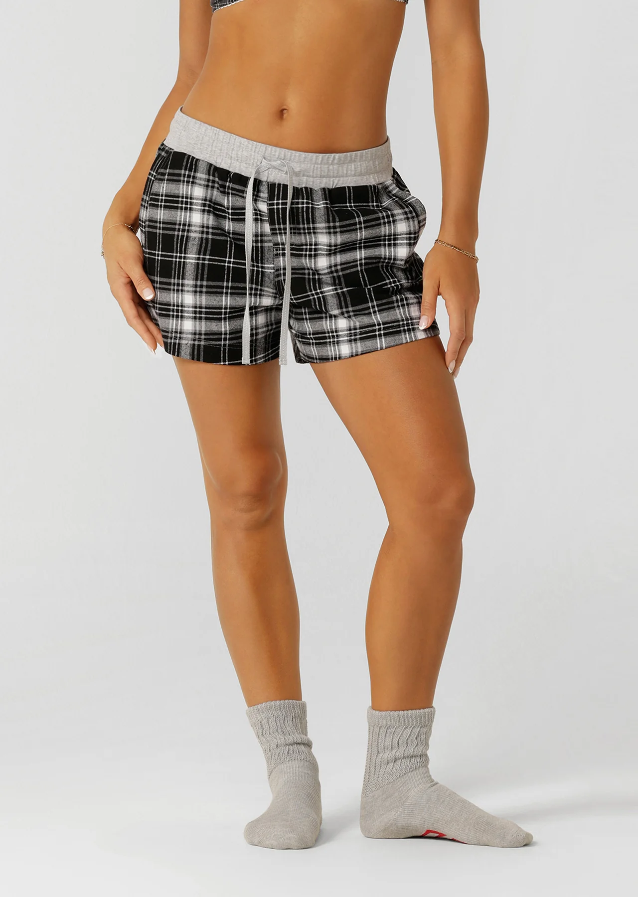 Flannel Flashdance Cheeky Shorts