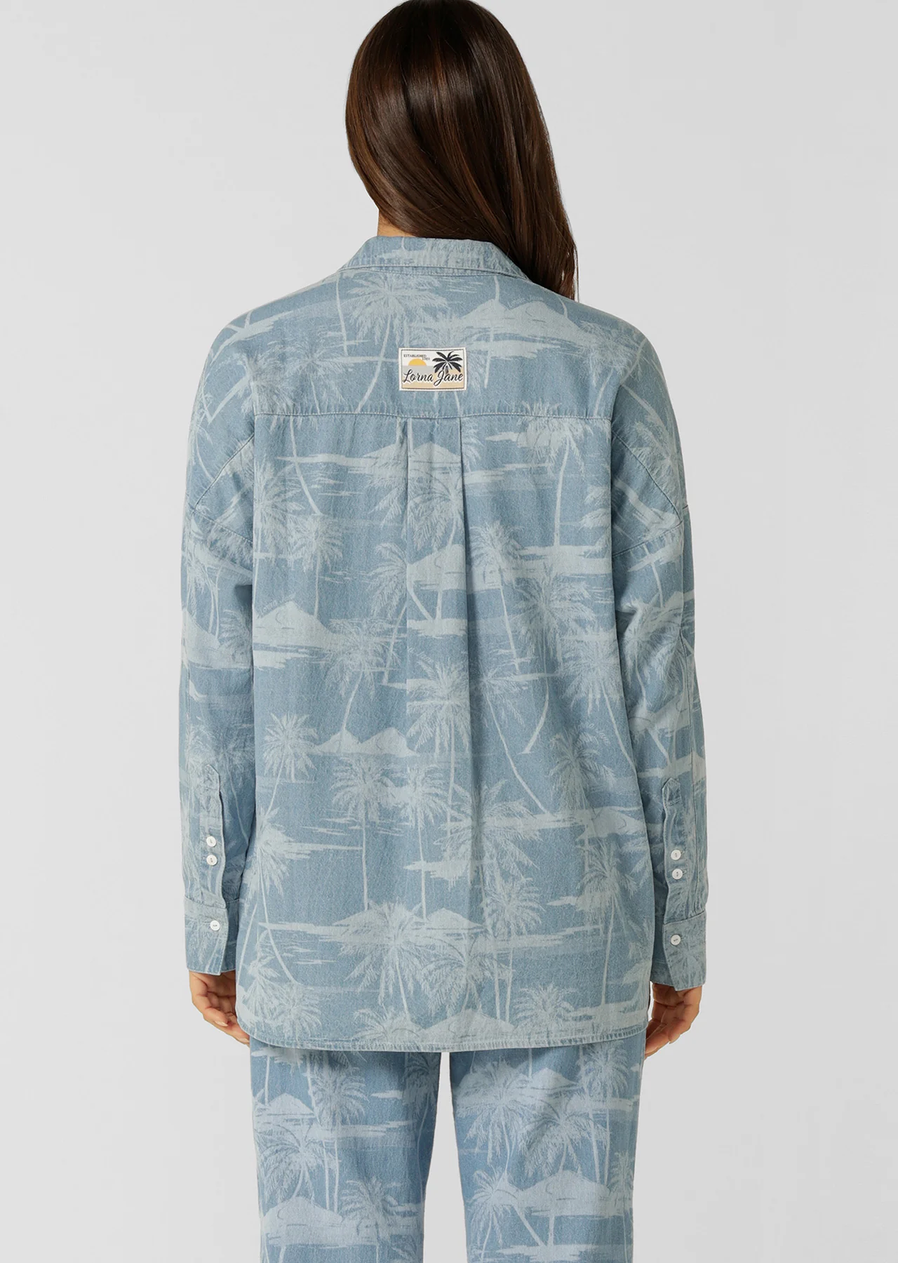 Aloha Denim Button Up Shirt