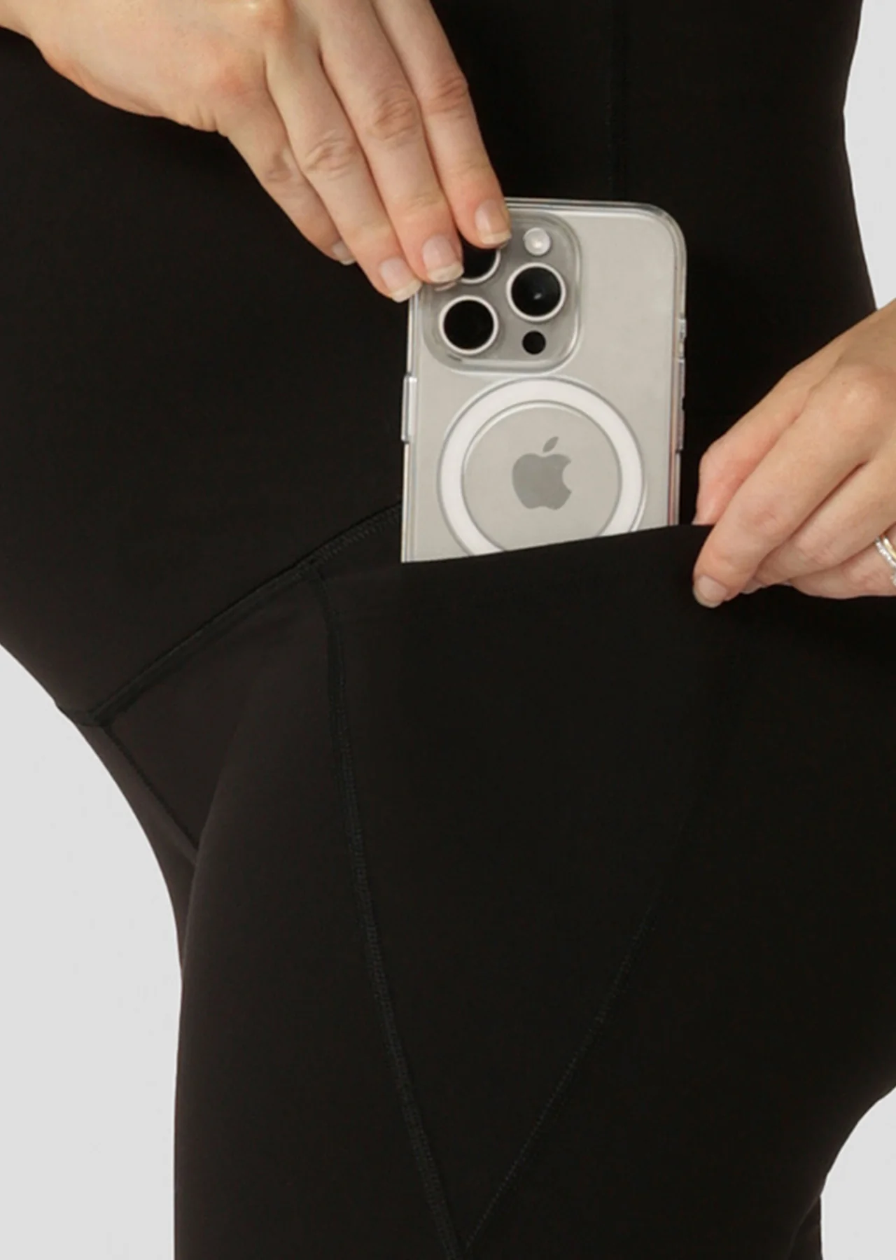 LJ Maternity Phone Pocket Bike Shorts