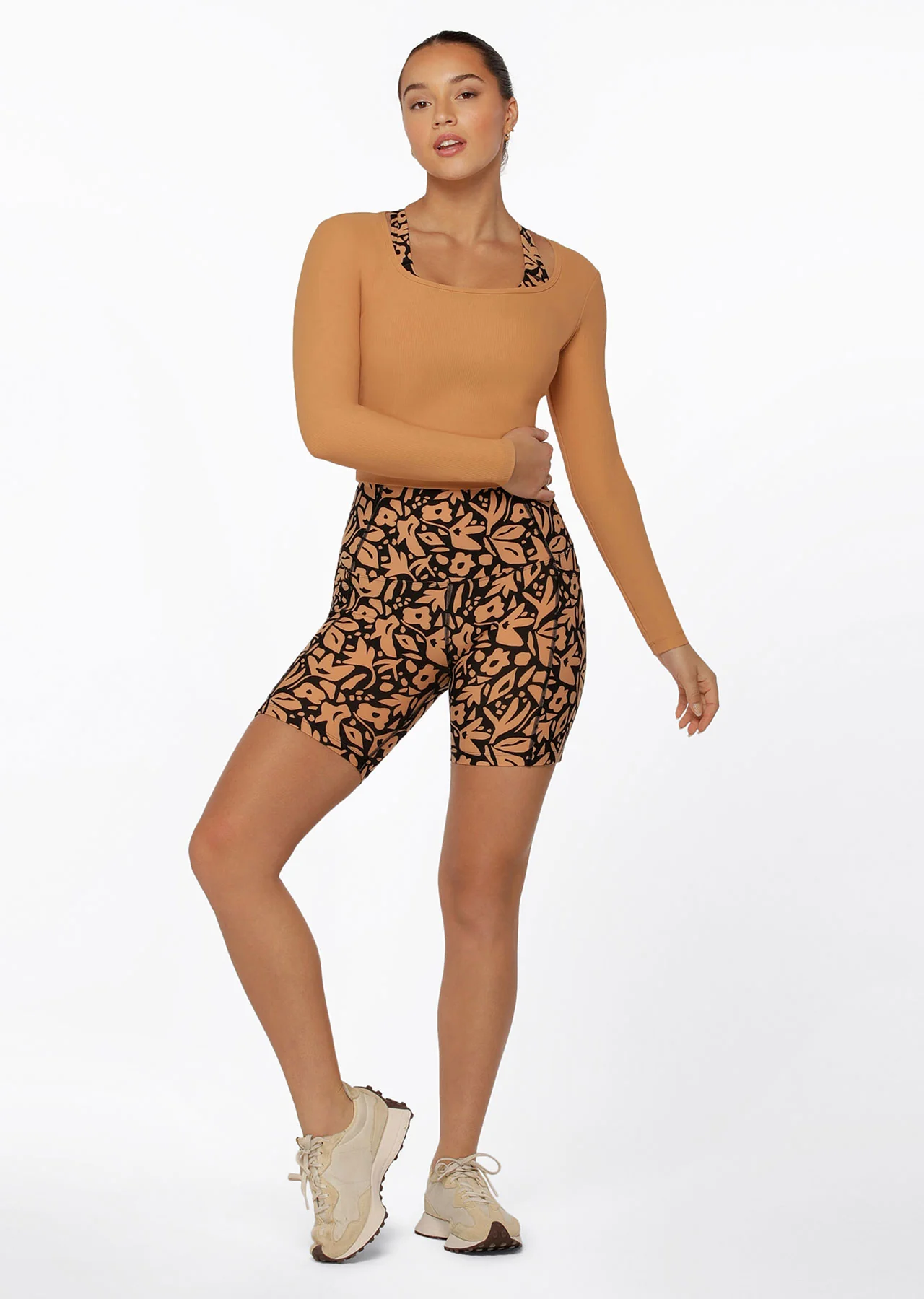 Yin Washed Rib Long Sleeve Top
