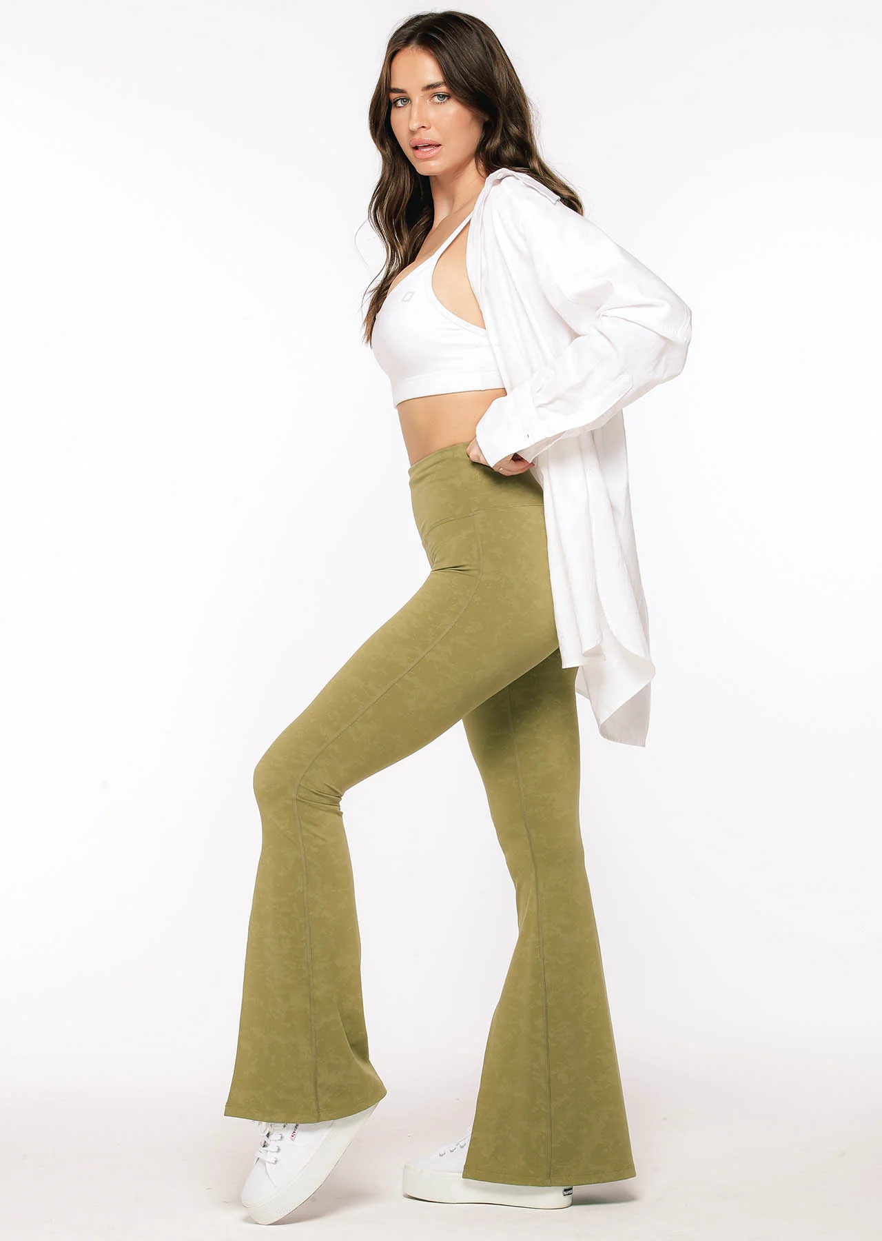 Split Flared Leggings