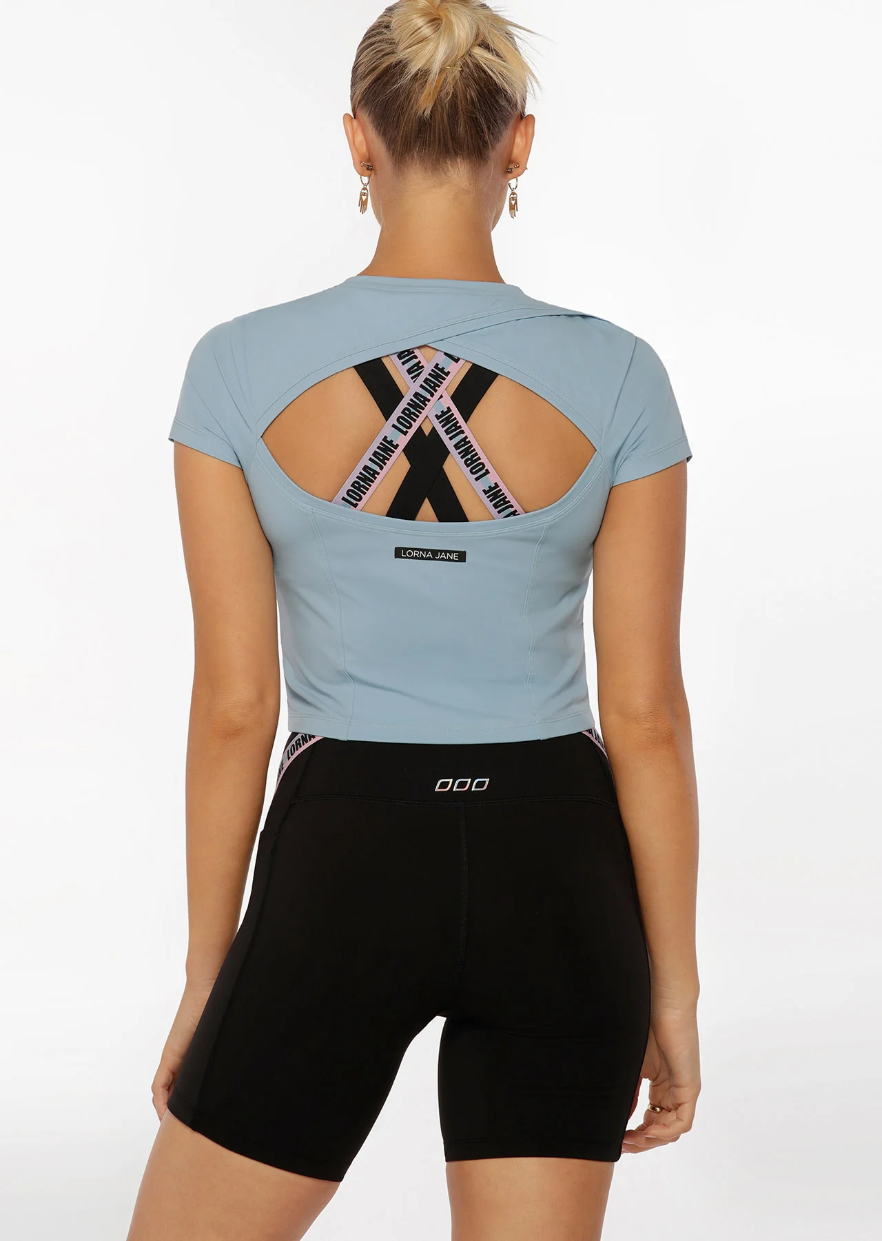 Cutout Active Short Sleeve Crop Top